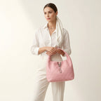 CHANEL Maxi Hobo Calfskin Leather Material Silver Hardware