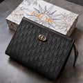 Christian Dior Oblique Jacquard Zip Pouch