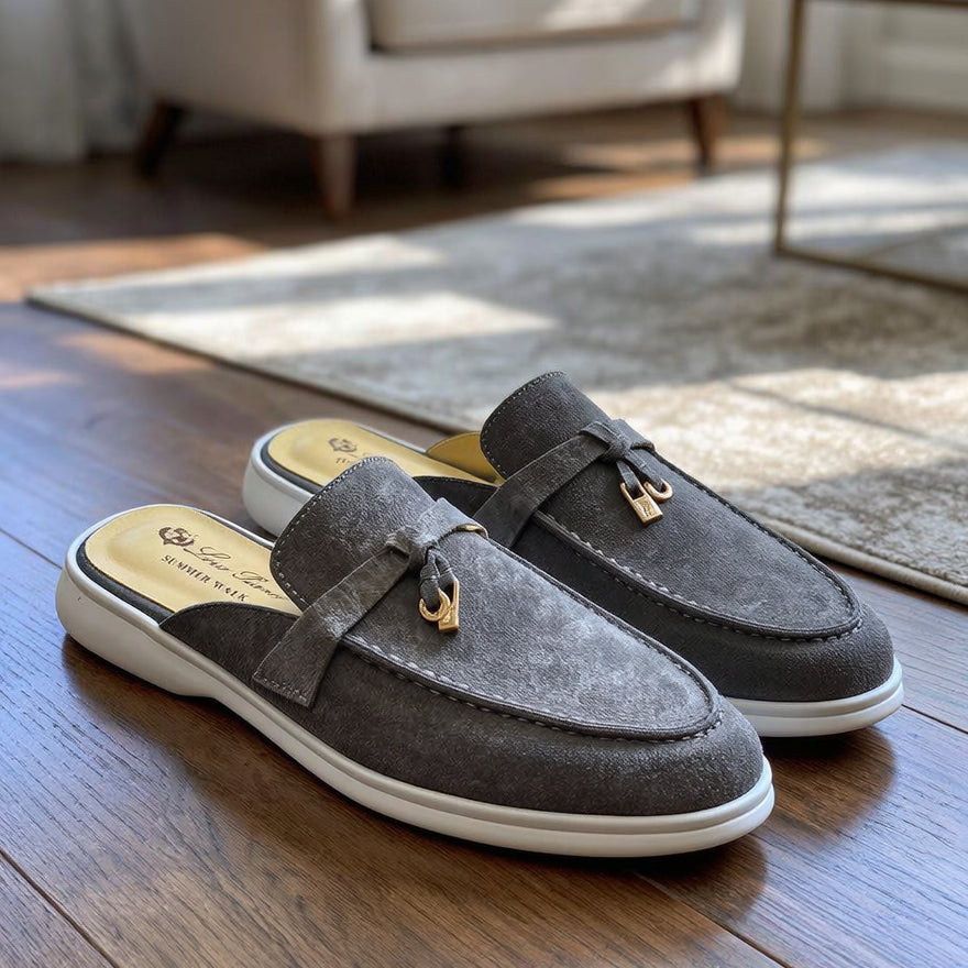 Suede Mules