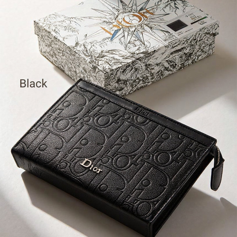 Christian Dior Oblique Jacquard Zip Pouch