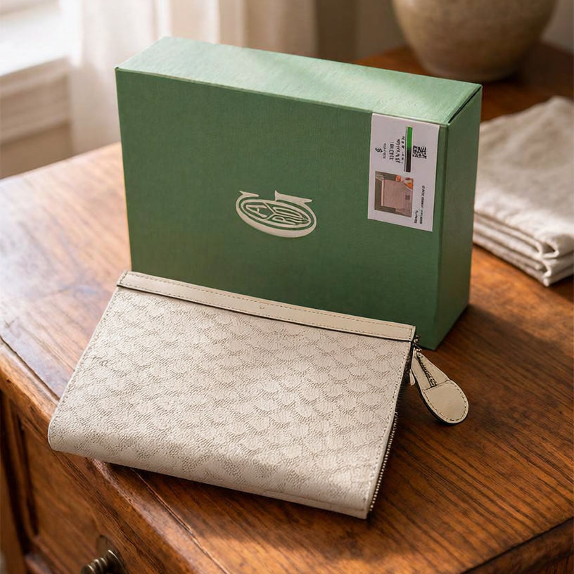 Goyard Textured Canvas Zip Pouch / Clutch Bag