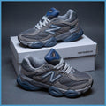New Balance 9060 Industrial Chunky Shoes (Castlerock Grey / Indigo Blue)