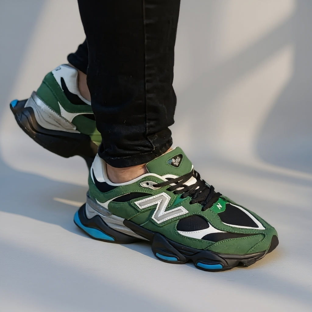 New Balance 9060 Lifestyle Sneakers – Forest Green & Black