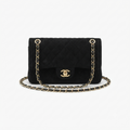 Chanel Black Suede Classic Flap Bag