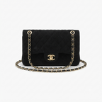 Chanel Black Suede Classic Flap Bag