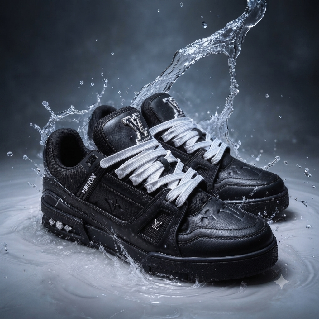 Signature Monogram Trainer – All-Black Edition