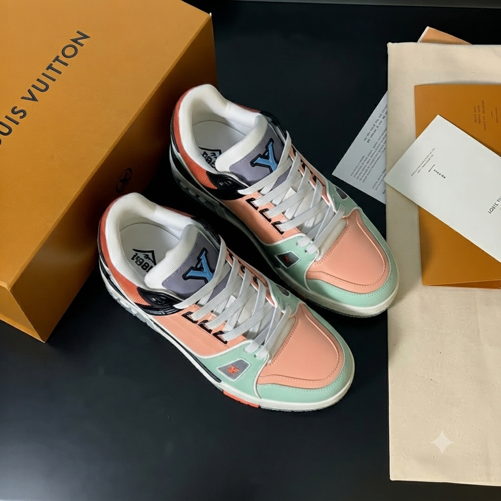 Luxury Trainer – Pastel Multi-Color Edition