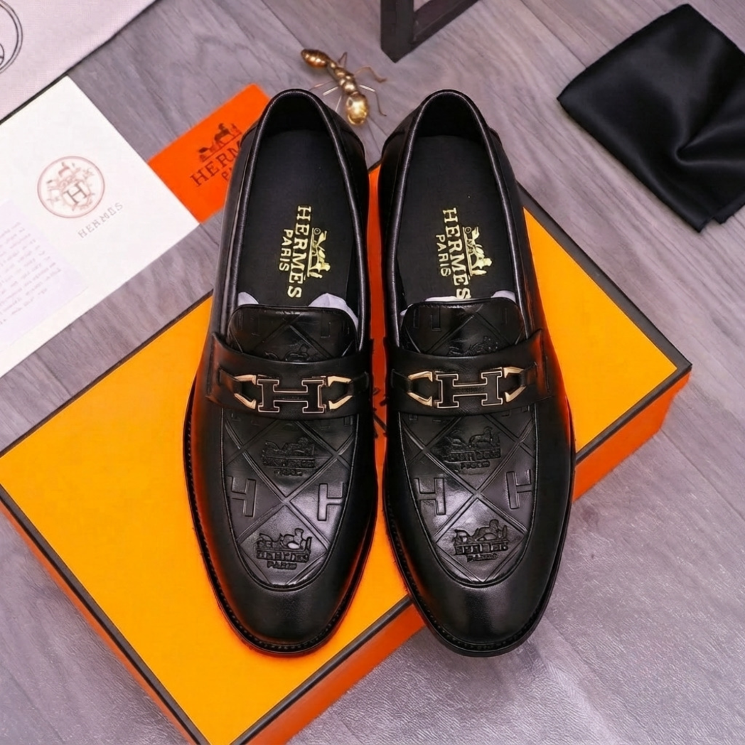 Gold Loafers