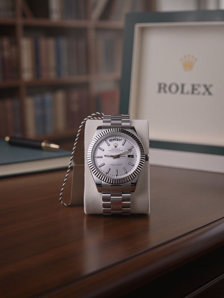 Rolex Datejust 41 Oystersteel and White Gold (White Mother-of-Pearl Dial)