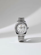 Rolex Datejust 41 Oystersteel and White Gold (White Mother-of-Pearl Dial)