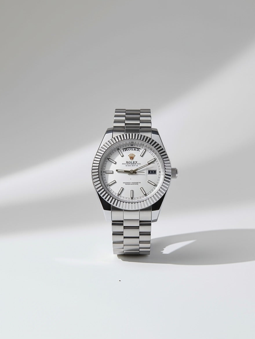 Rolex Datejust 41 Oystersteel and White Gold (White Mother-of-Pearl Dial)