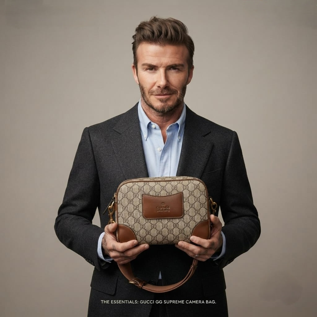 Gucci Gents Clutch Zipper Pouch - Versatile with Detachable Strap