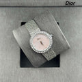 Dior La D de Dior Green Malachite Dial Diamond Bezel Watch