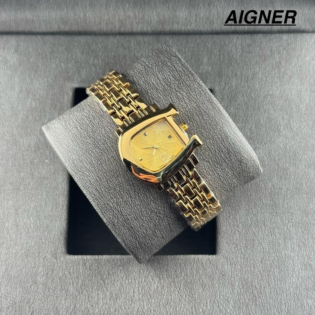 Aigner Ladies Two-Tone Horseshoe Swiss Made Watch