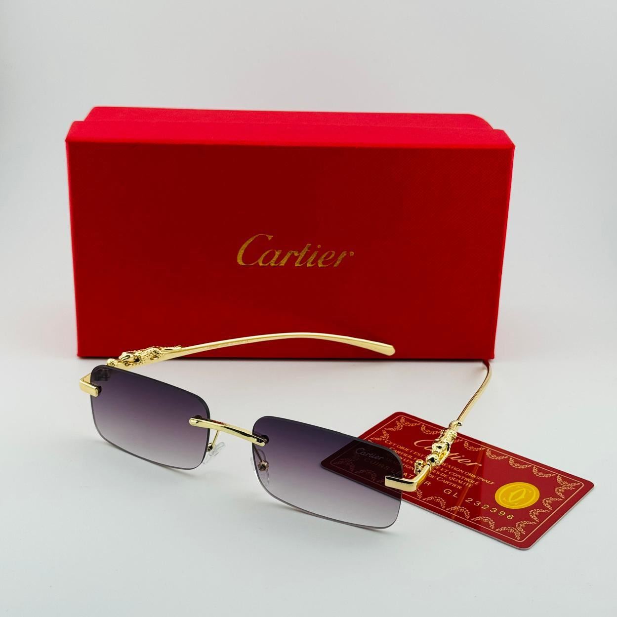 Cartier Executive Rimless Sunglasses