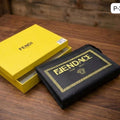 Fendi x V Black Wallet Clutch Bag