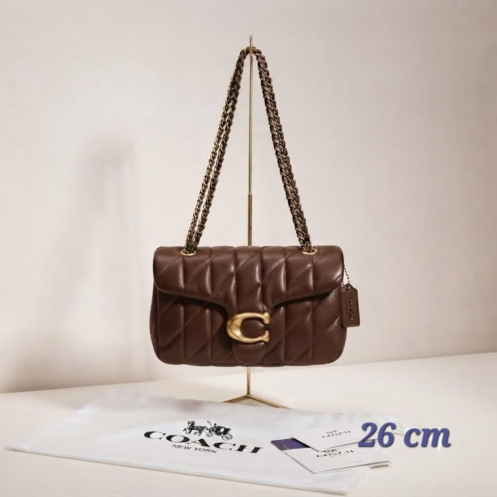 Coach Luxury Black Quilted Leather Shoulder Bag