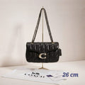 Coach Luxury Black Quilted Leather Shoulder Bag