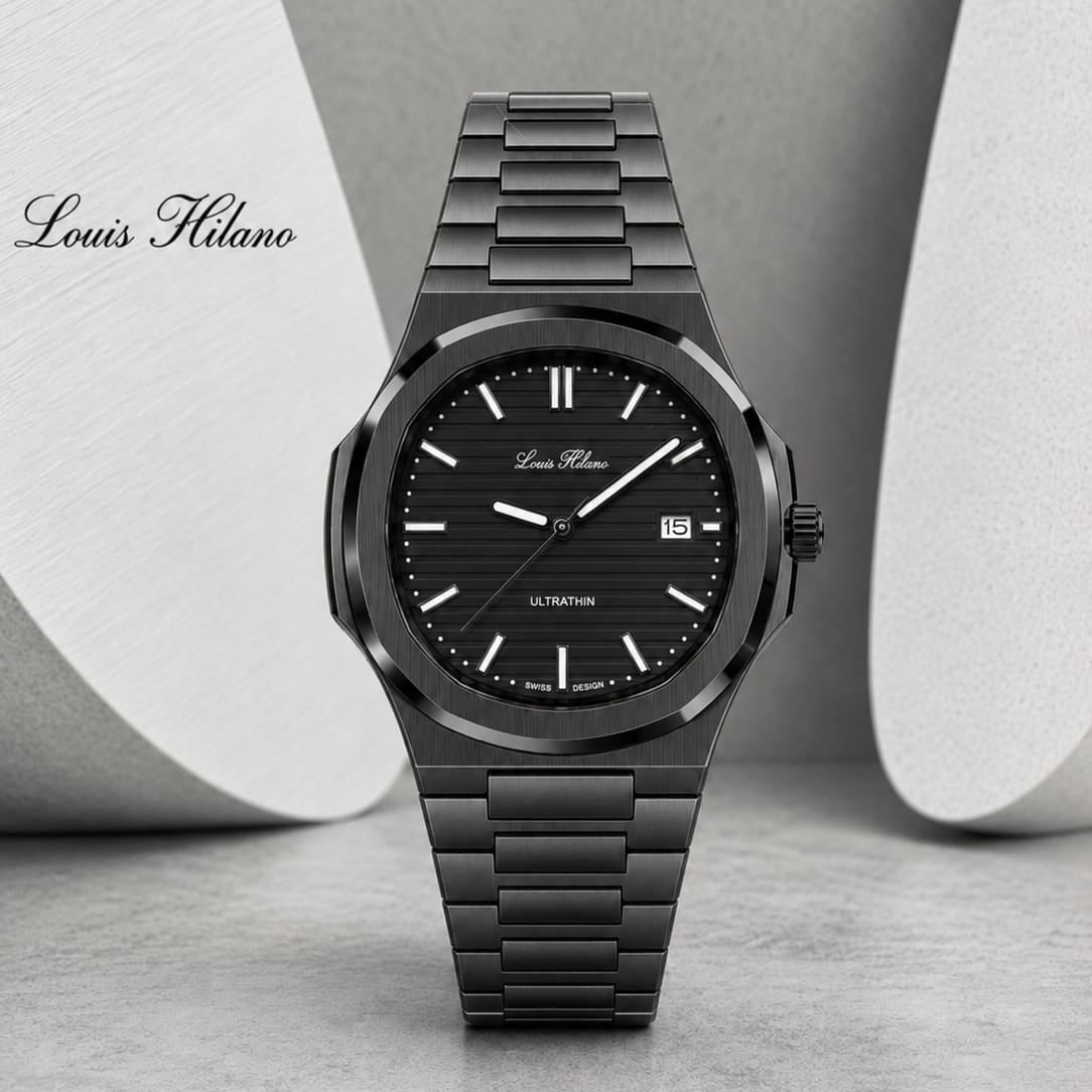 Louis Hilano Ultrathin – Turquoise Blue Dial Stainless