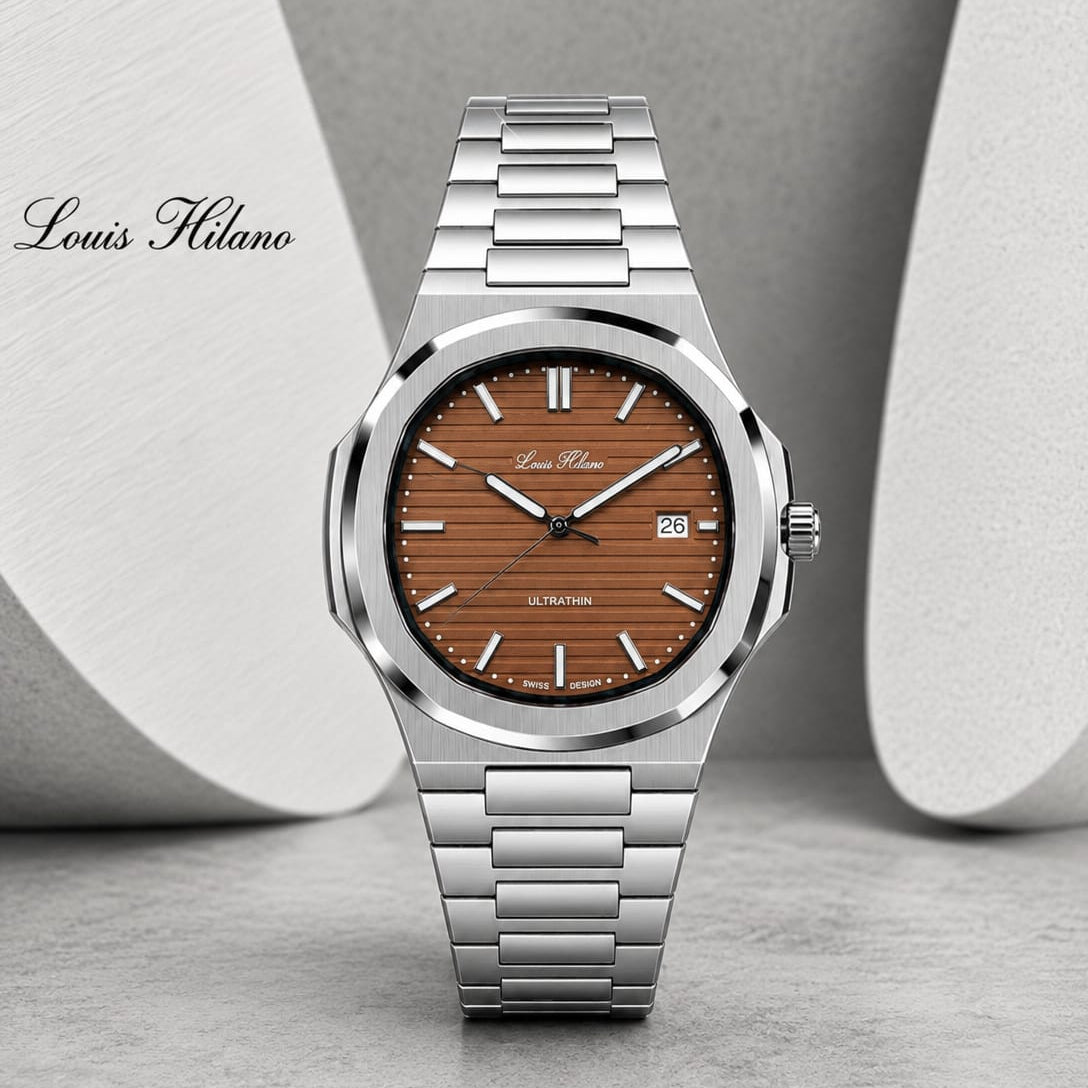 Louis Hilano Ultrathin – Turquoise Blue Dial Stainless