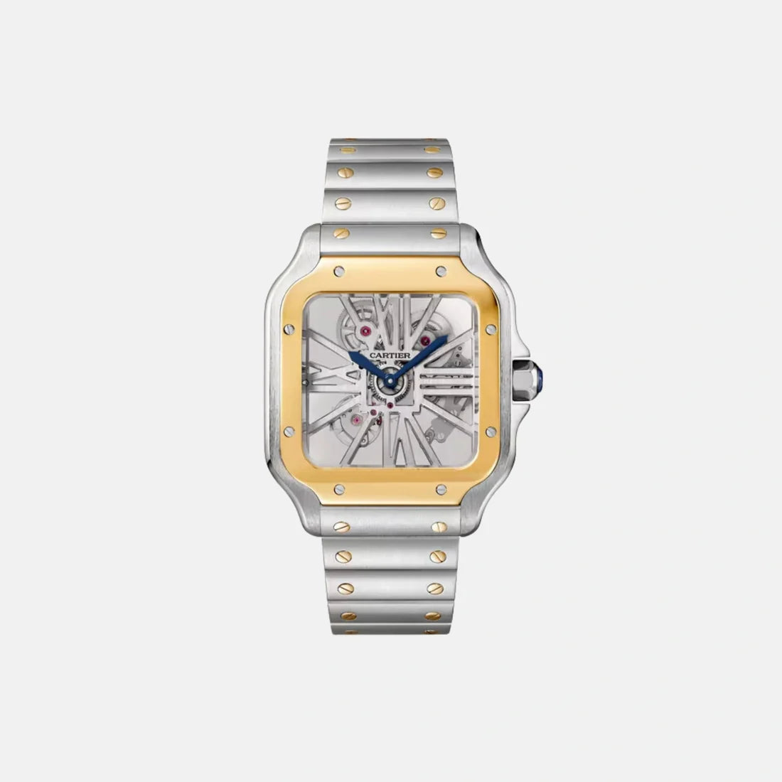 Cartier Santos de Cartier Skeleton Watch – Luxury Steel Edition